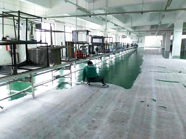 艷綠平涂環氧地坪施工